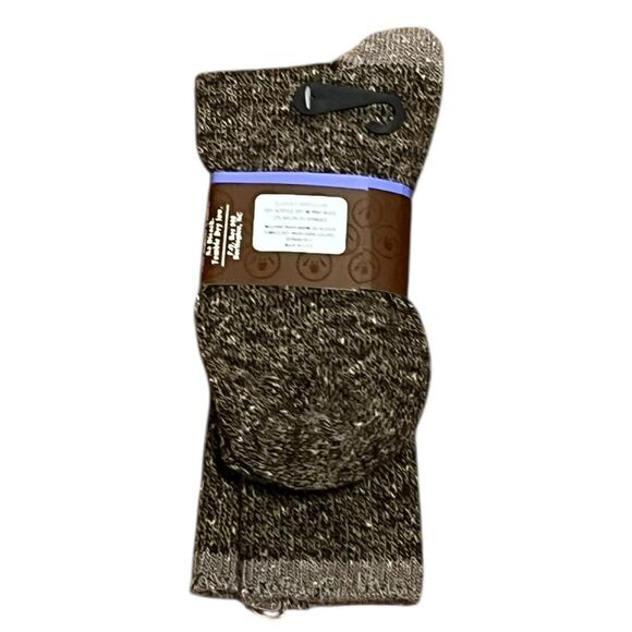 Merino Wool Blend Women’s Brown Socks, Size 6-9, NWT - Picture 2 of 4